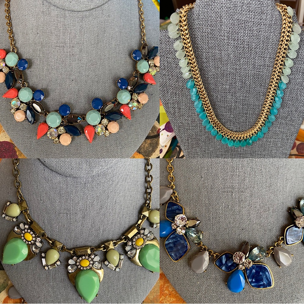 Statement Necklaces by J. Crew,Stella & Dot, Catherine Malandrino, Jade&Jasper